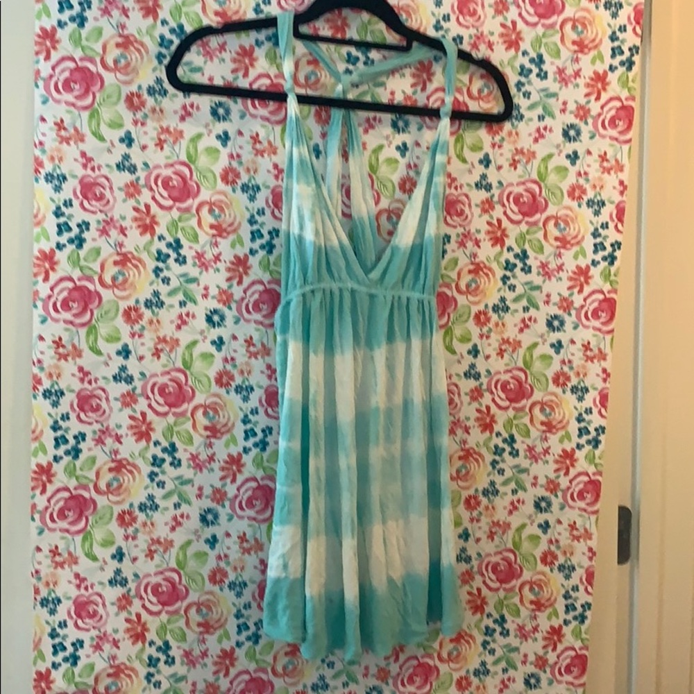 Tie-dye beach coverup